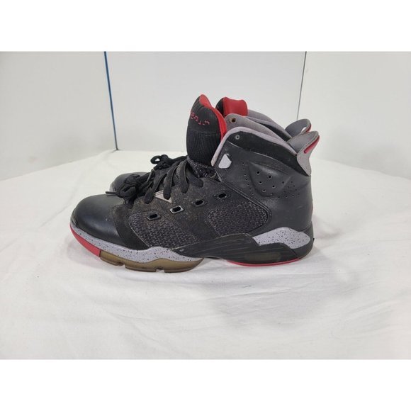 EUC‎ AIR JORDAN BASKETBALL SHOES US 10.5 428817-003 MICHAEL BLACK FIRE RED - Picture 6 of 9